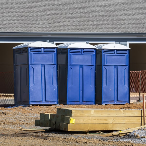 how often are the portable toilets cleaned and serviced during a rental period in Mount Carroll IL